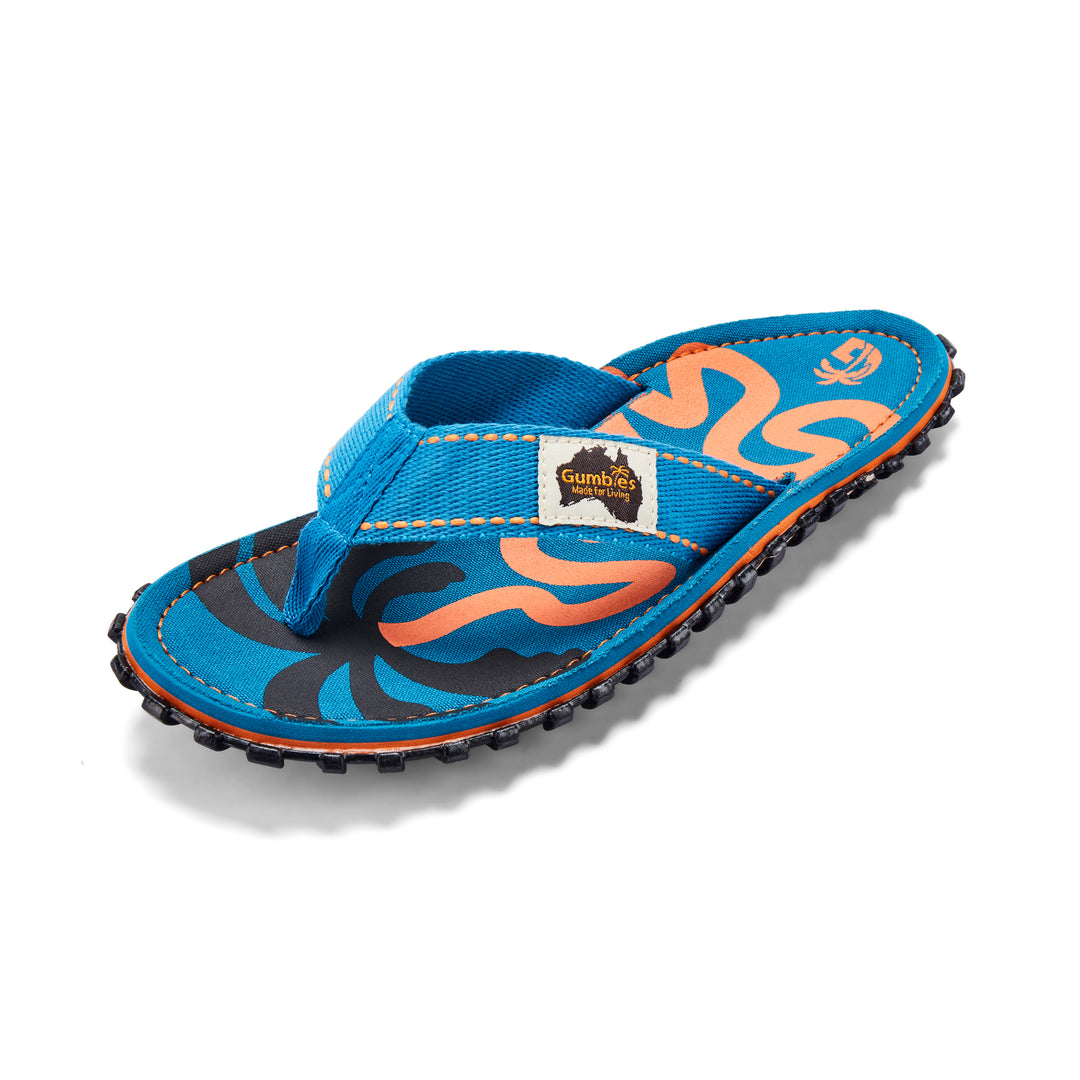 Islander Flip-Flops - Women's - Blue Palmetto