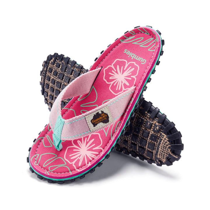 Islander Flip-Flops - Women's - Blush Hibiscus