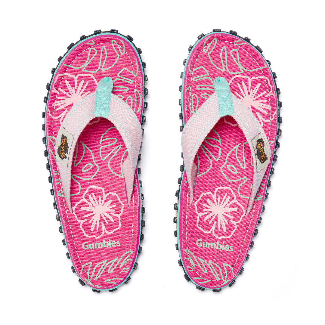 Islander Flip-Flops - Women's - Blush Hibiscus