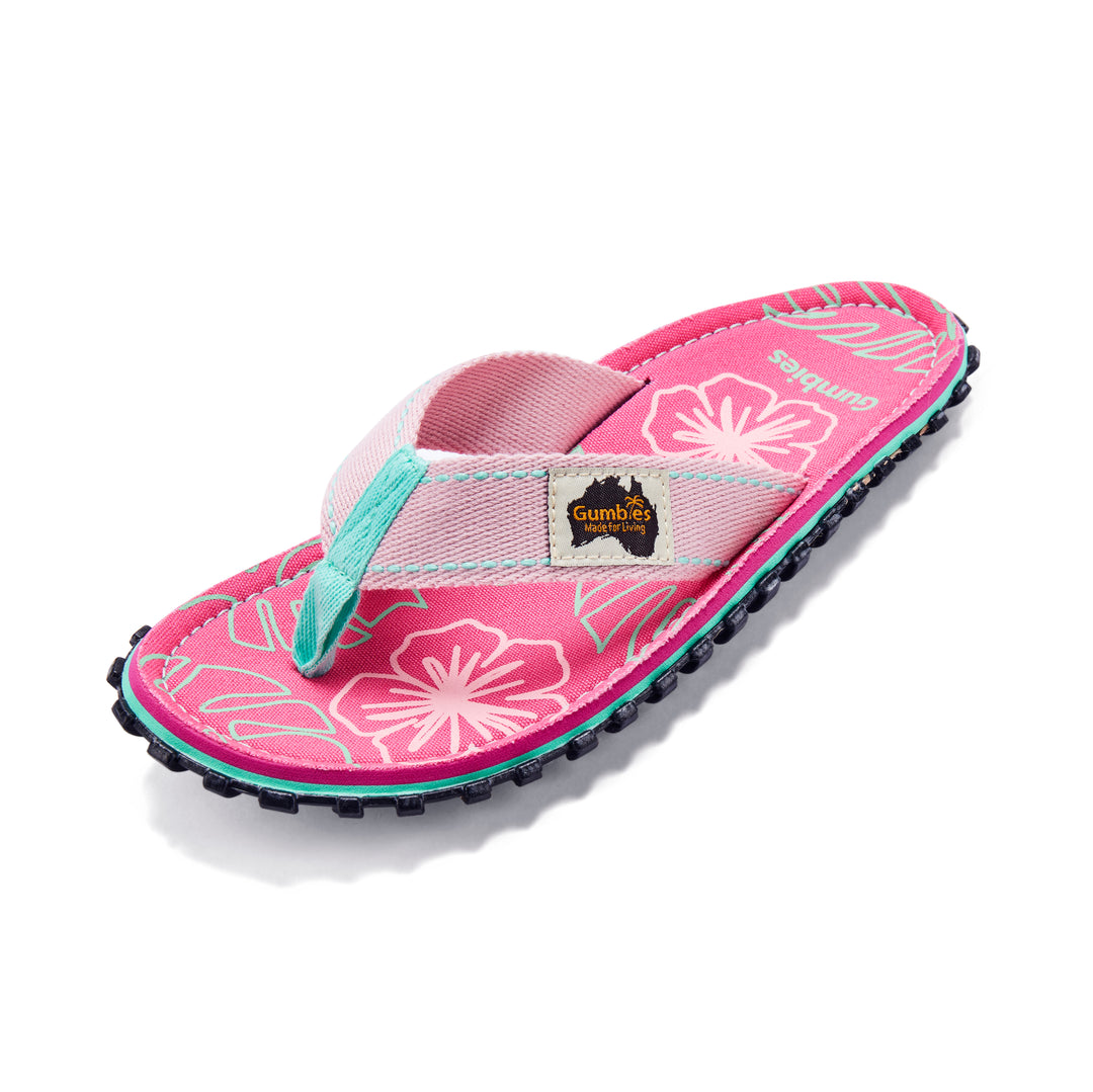 Islander Flip-Flops - Women's - Blush Hibiscus