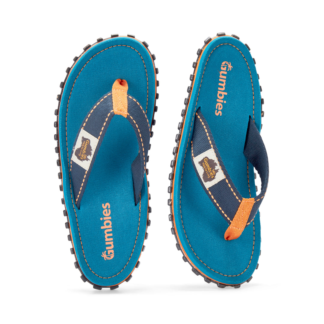 Islander Flip-Flops - Women's - Tricolor Blue