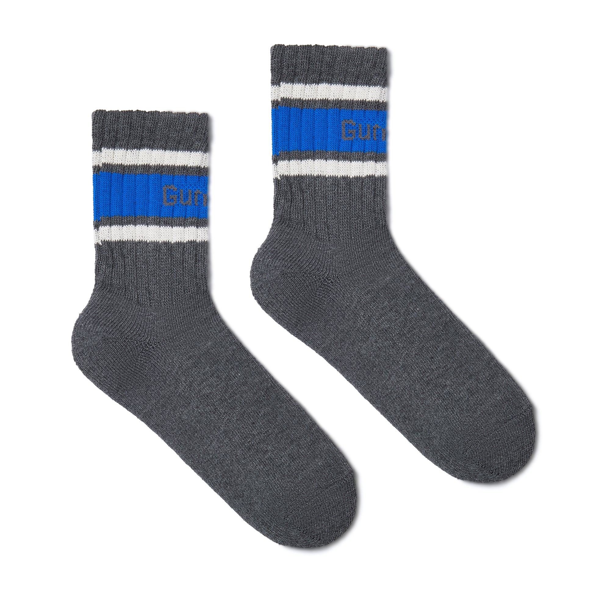 GUM Crew Sock - Men's - Grey & Blue