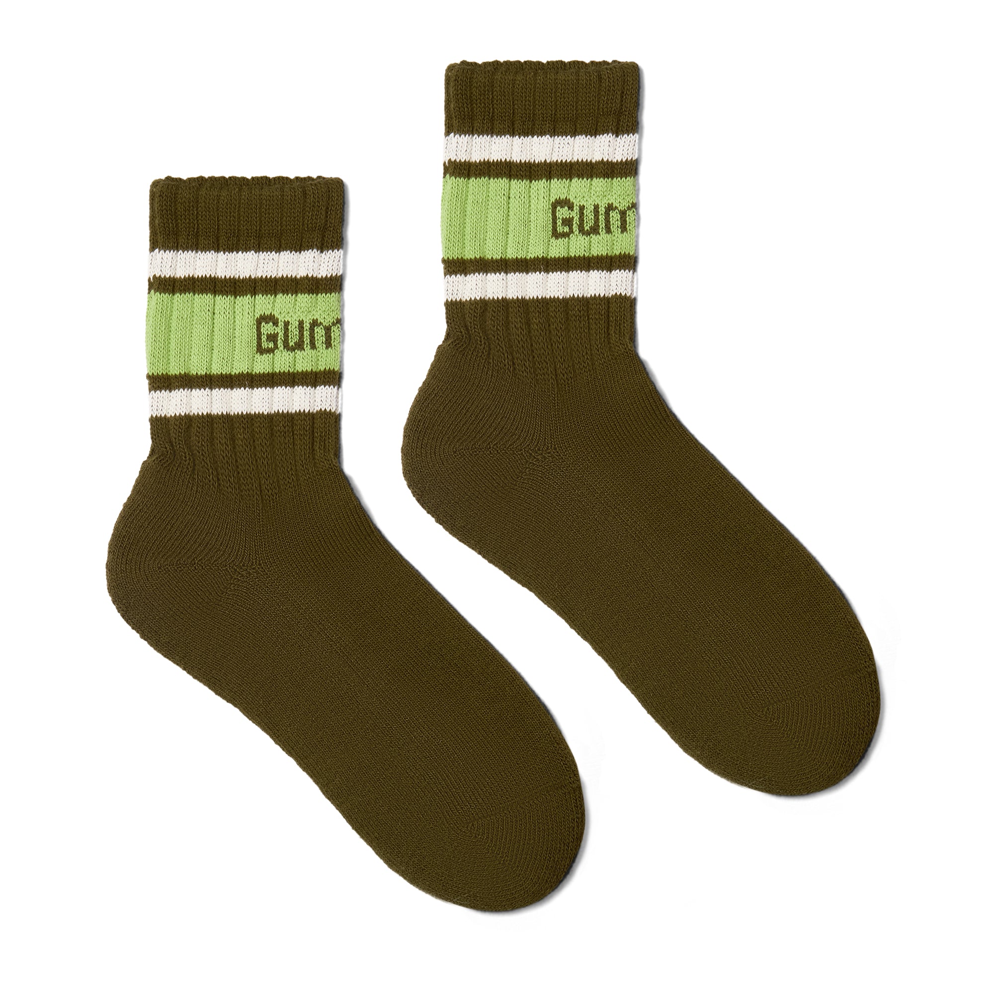 GUM Crew Sock - Men's - Moss & Pistachio