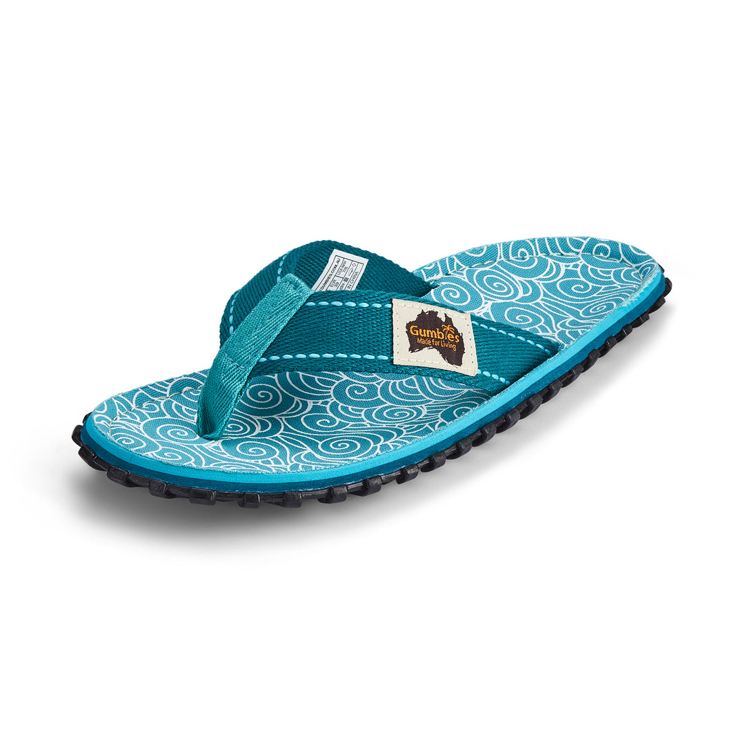 Islander Flip-Flops - Women's - Turquoise Swirls