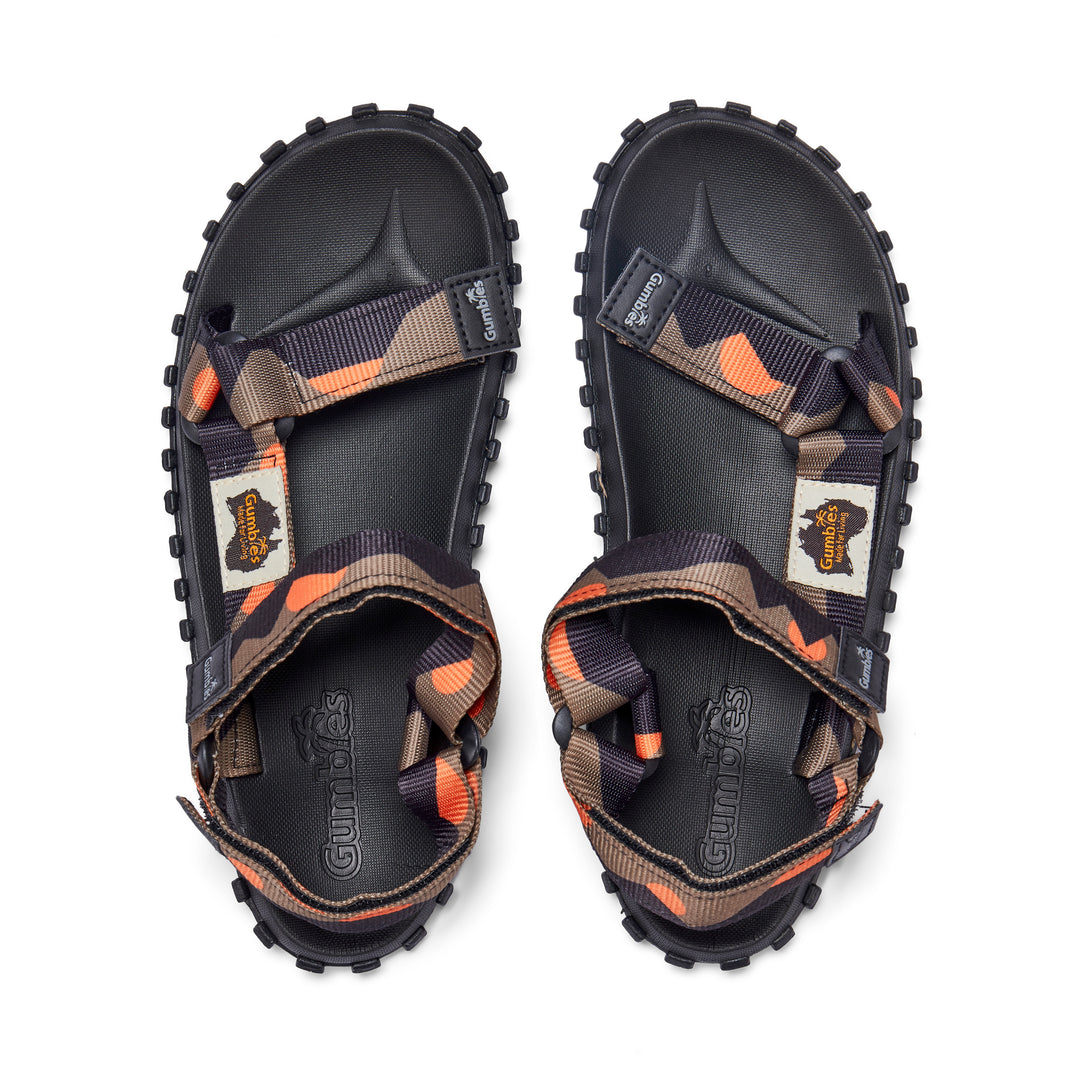 Scrambler Sandals - Women's - Khaki & Orange