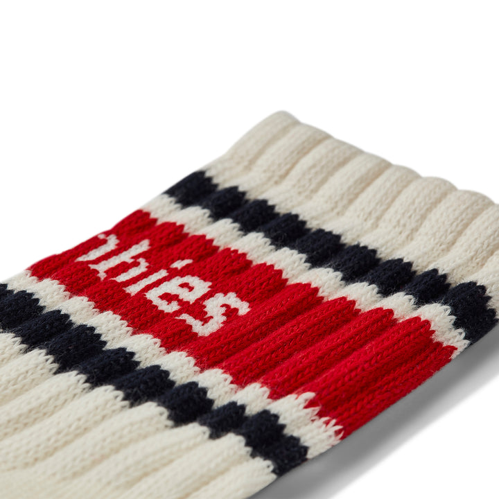 GUM Crew Sock - Men's - Cream & Red
