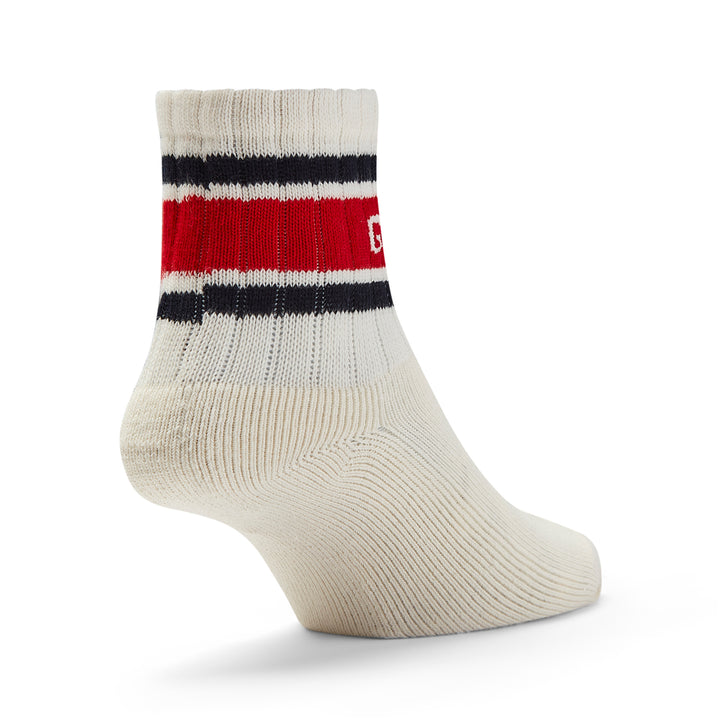 GUM Crew Sock - Men's - Cream & Red