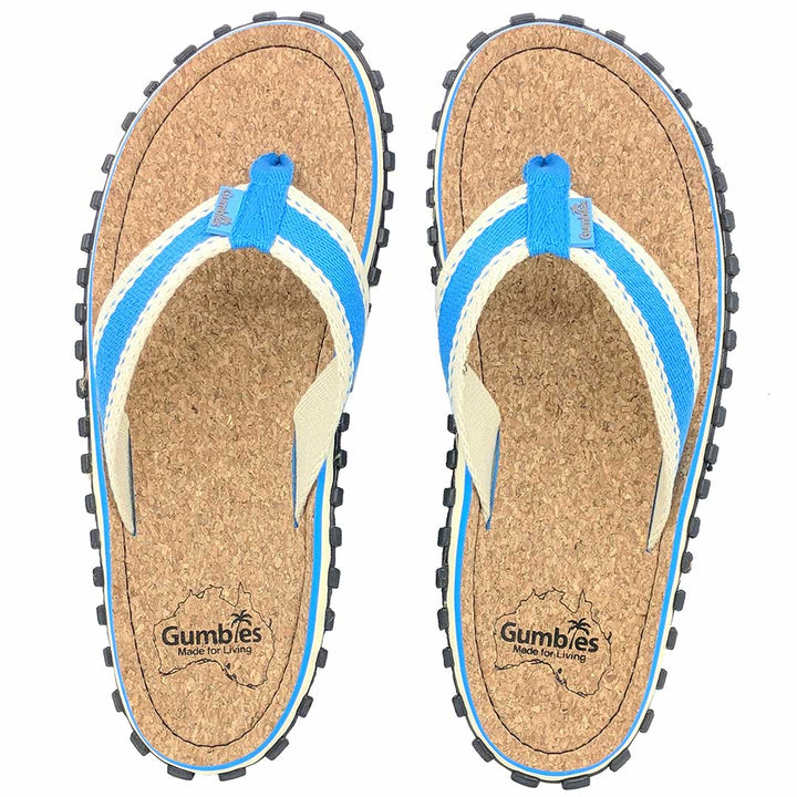Corker - Flip-Flops - Men's - Light Blue