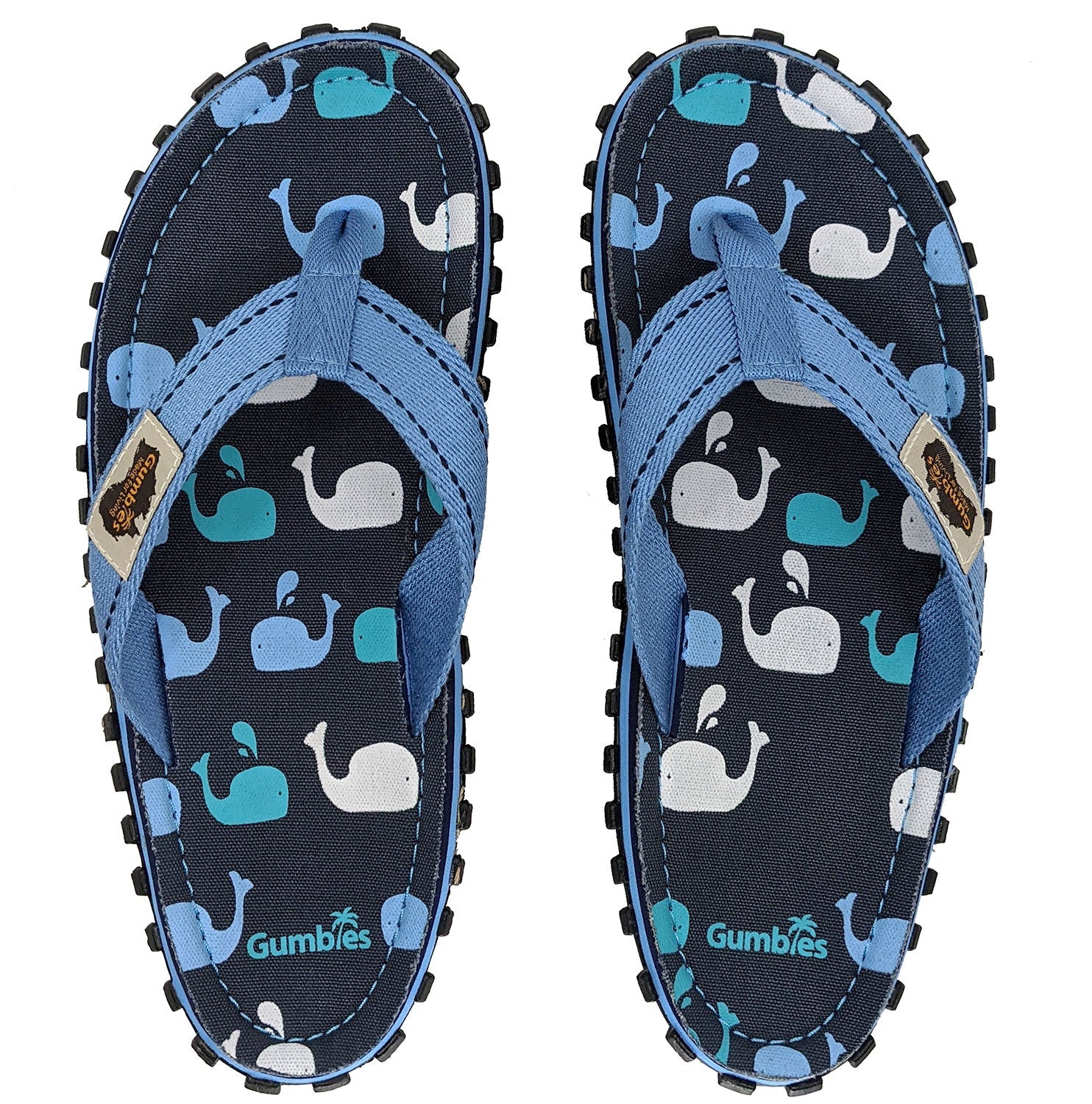 Islander Flip-Flops - Children's - Whales